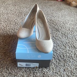 Suede dress shoes, 7 1/2 N , worn once